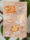 Fluffy Cafe Art Print