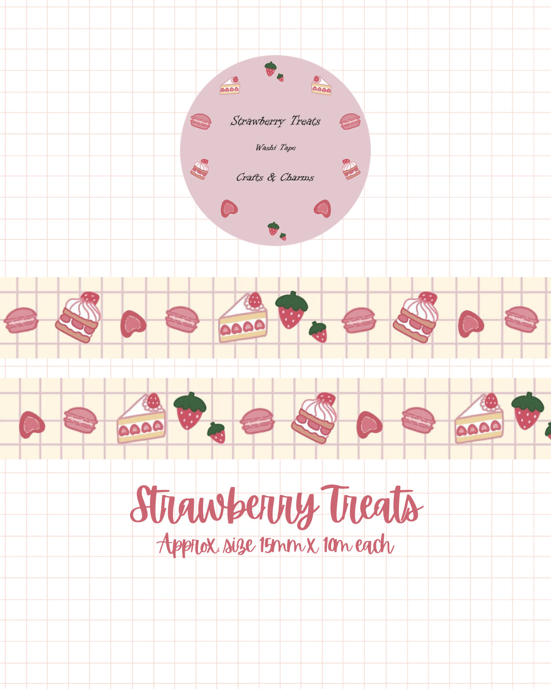 Strawberry Treats Washi Tape